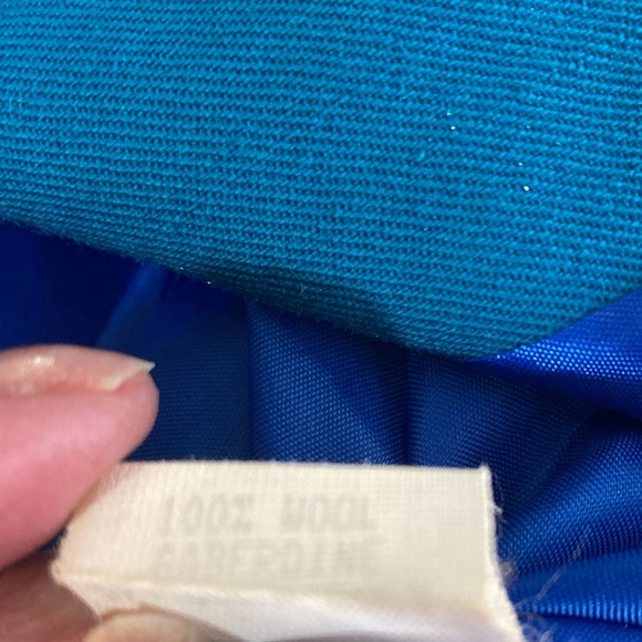 Hugo Buscati Milano Vintage Blazer Blue & Green Wool Gaberdine Made in U.S.A. - Picture 9 of 9